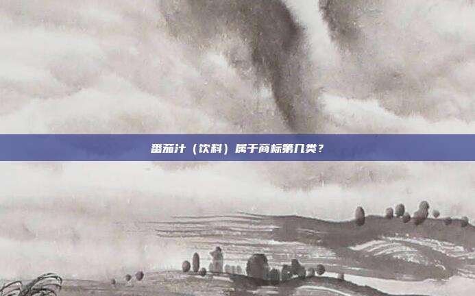 番茄汁（饮料）属于商标第几类？