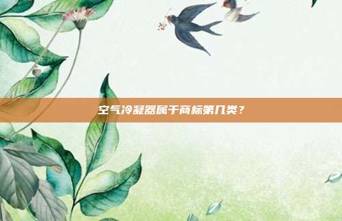 空气冷凝器属于商标第几类？