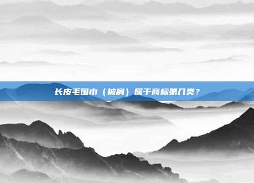 长皮毛围巾（披肩）属于商标第几类？