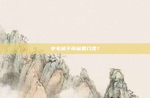羊毛属于商标第几类？