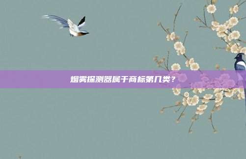 烟雾探测器属于商标第几类？