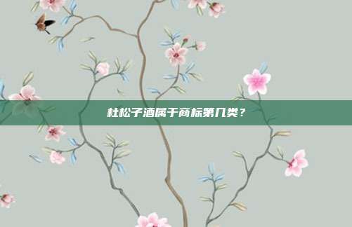 杜松子酒属于商标第几类?
