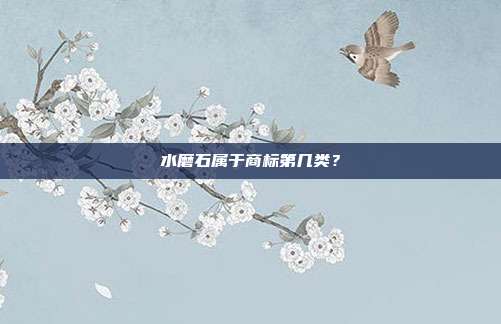 水磨石属于商标第几类?