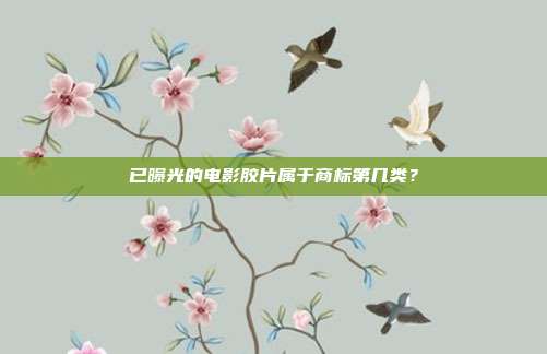 已曝光的电影胶片属于商标第几类？