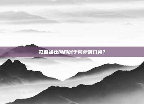 牲畜强壮饲料属于商标第几类？