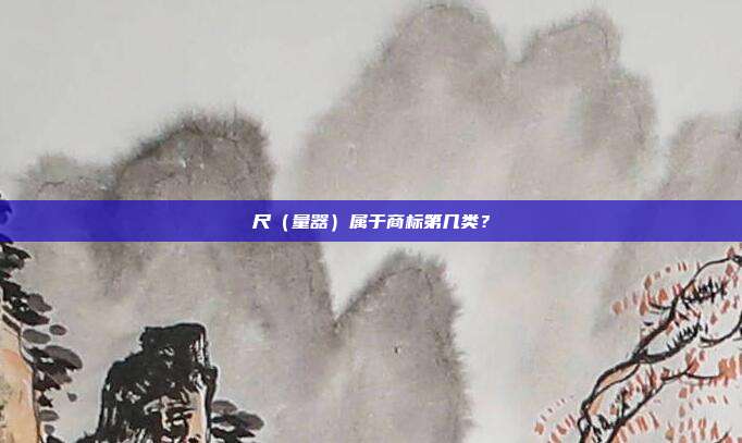 尺（量器）属于商标第几类？