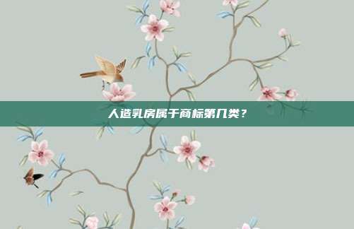 人造乳房属于商标第几类？