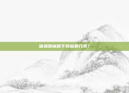 体操器械属于商标第几类?
