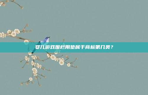 婴儿游戏围栏用垫属于商标第几类？