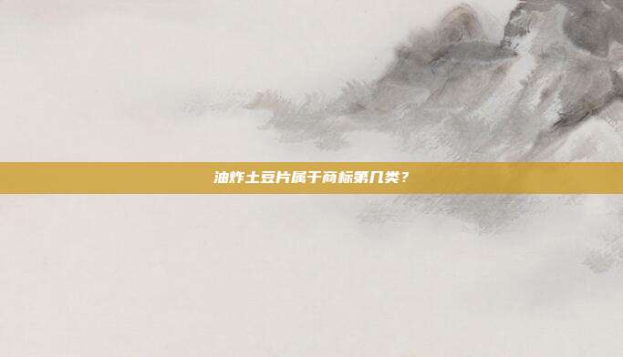 油炸土豆片属于商标第几类?