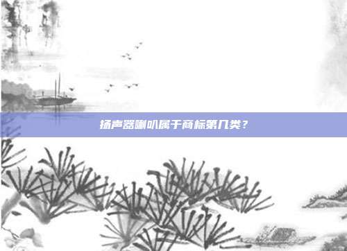 扬声器喇叭属于商标第几类?