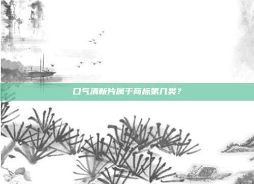 口气清新片属于商标第几类?