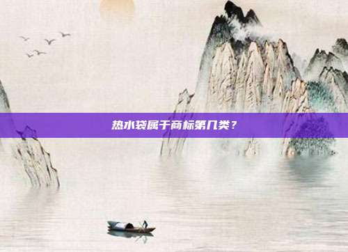 热水袋属于商标第几类？