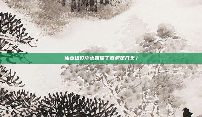 体育场设施出租属于商标第几类？