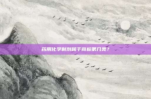 药用化学制剂属于商标第几类？
