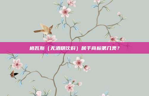 格瓦斯（无酒精饮料）属于商标第几类？