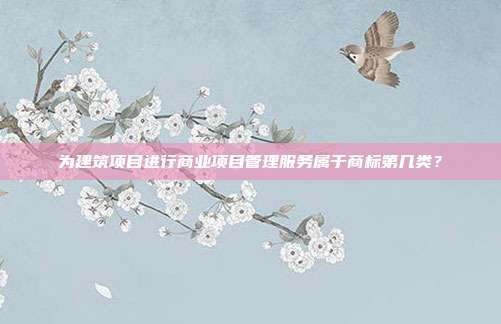 为建筑项目进行商业项目管理服务属于商标第几类？