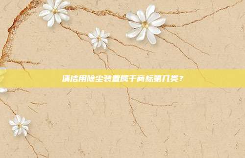 清洁用除尘装置属于商标第几类？