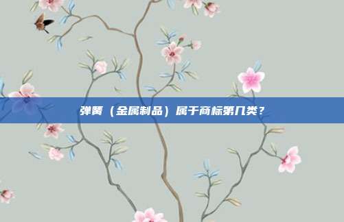 弹簧（金属制品）属于商标第几类？