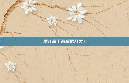墨汁属于商标第几类？