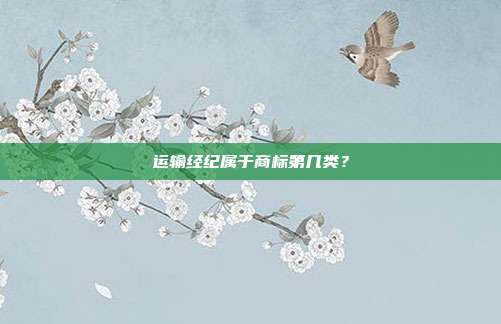运输经纪属于商标第几类？