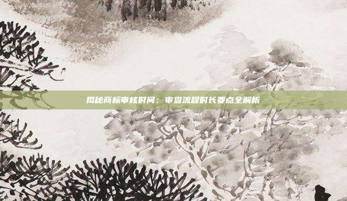 揭秘商标审核时间:审查流程时长要点全解析