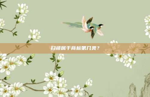 扫帚属于商标第几类？
