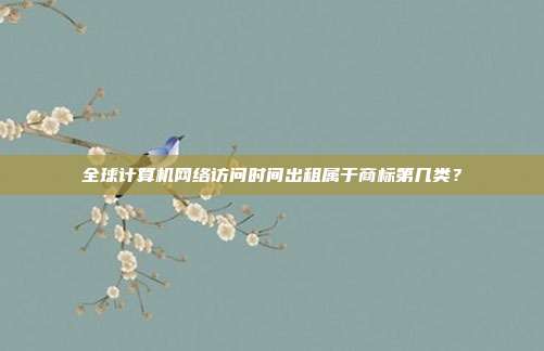 全球计算机网络访问时间出租属于商标第几类？