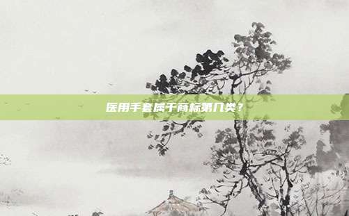 医用手套属于商标第几类？