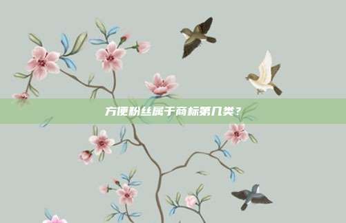 方便粉丝属于商标第几类？