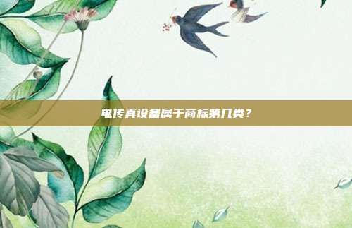 电传真设备属于商标第几类？