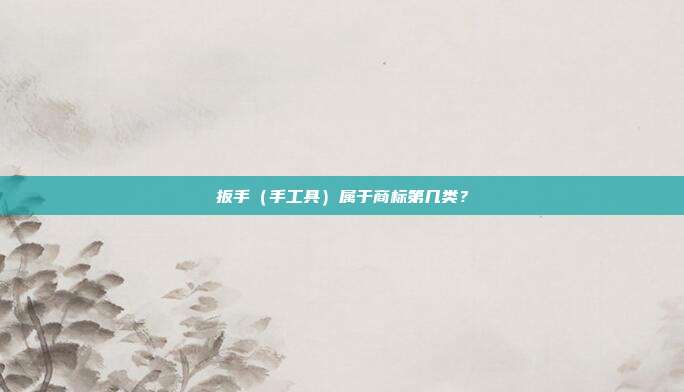 扳手（手工具）属于商标第几类？