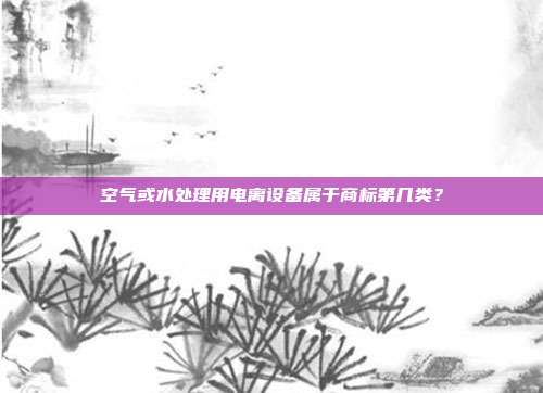空气或水处理用电离设备属于商标第几类？