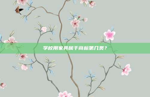 学校用家具属于商标第几类？