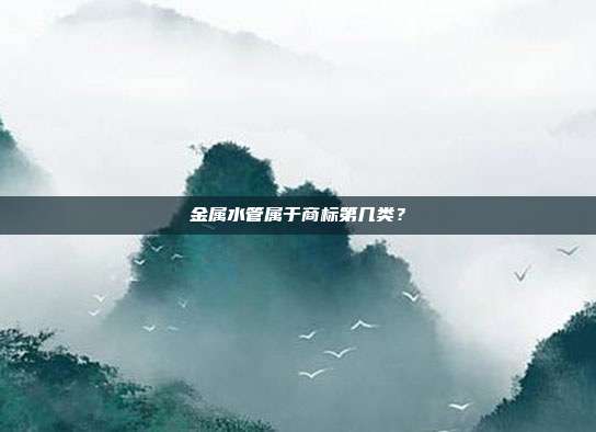 金属水管属于商标第几类？