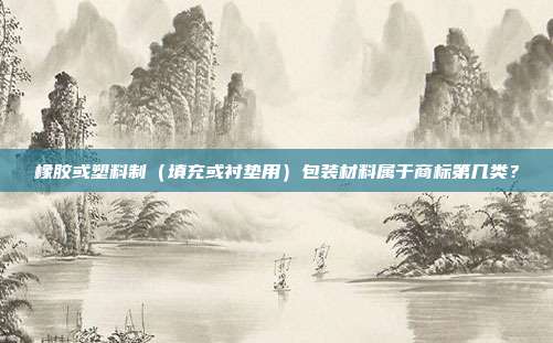 橡胶或塑料制（填充或衬垫用）包装材料属于商标第几类？