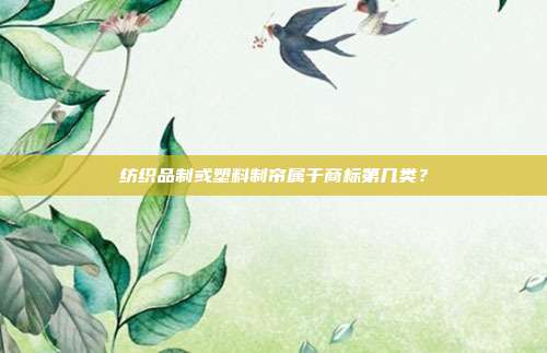 纺织品制或塑料制帘属于商标第几类?