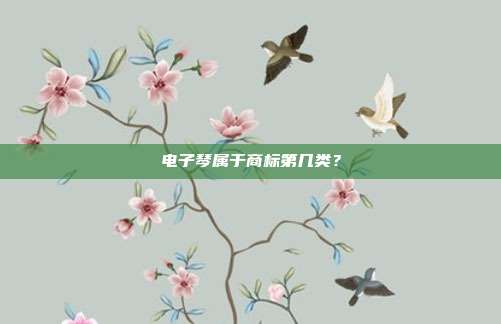 电子琴属于商标第几类?