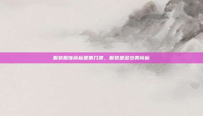 服装服饰商标是第几类,服装是多少类商标