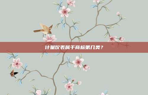 计量仪表属于商标第几类？