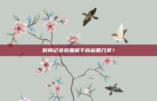 时间记录装置属于商标第几类?