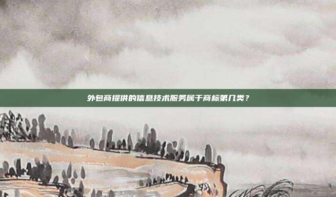 外包商提供的信息技术服务属于商标第几类?