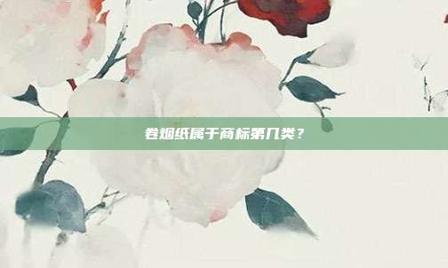 卷烟纸属于商标第几类？