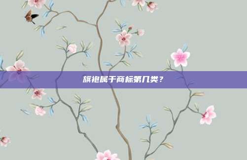 旗袍属于商标第几类?