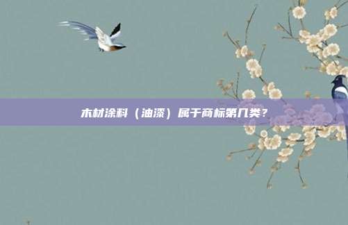 木材涂料(油漆)属于商标第几类?