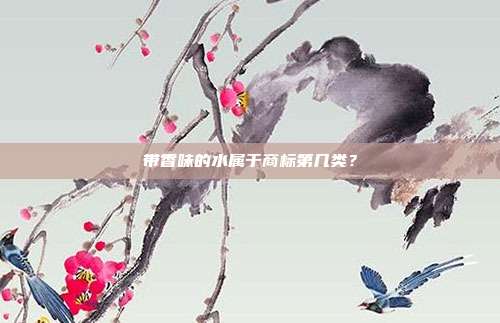 带香味的水属于商标第几类？