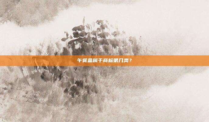 午餐盒属于商标第几类？