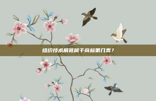 组织技术展览属于商标第几类?