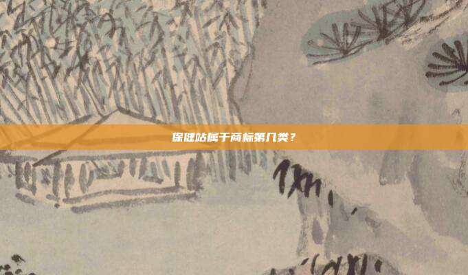 保健站属于商标第几类?