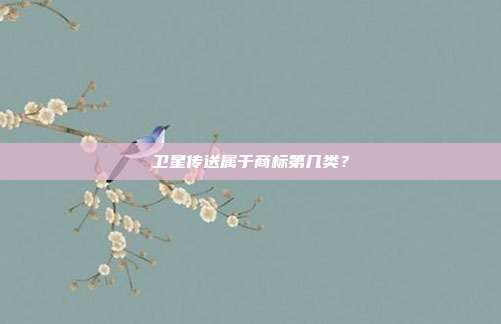 卫星传送属于商标第几类?